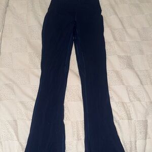Navy Flared Leggings